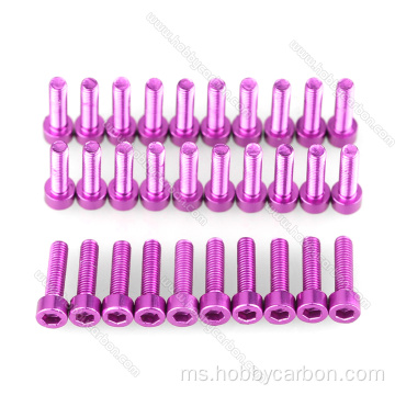 M3x25mm 7075 Aluminium Socket Cap Bolts untuk FPV